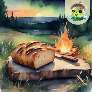 Einladungskarte: Naturerlebnis Feuerbrot