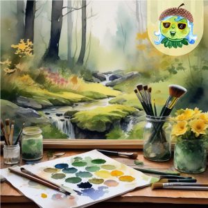 Einladungskarte: Naturkünstler Kreativwerkstatt