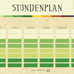 Stundenplan mit Eiche