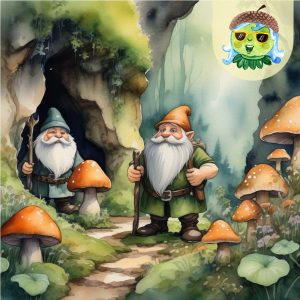 Einladungskarte: Waldzauber Zwergenhöhle